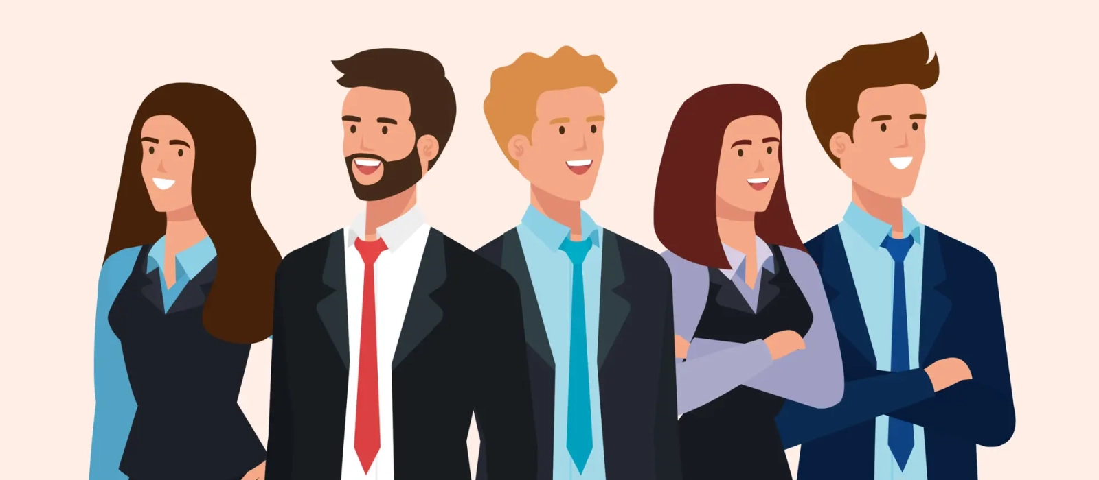 meeting of business people avatar character vector illustration design